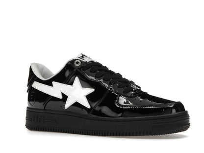 A Bathing Ape Bape Sta #2 Black Patent 