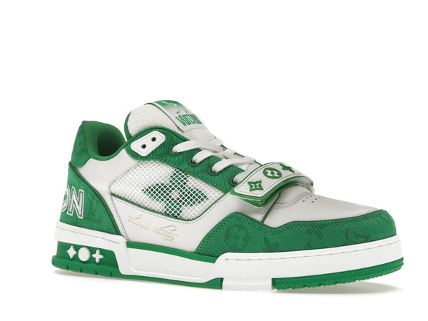 Louis Vuitton Trainer Green Monogram Denim