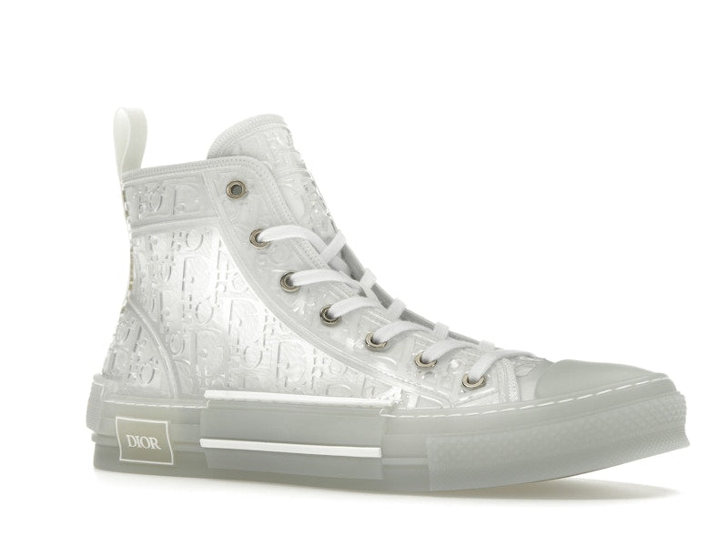 Dior B23 High Top White Raised Oblique