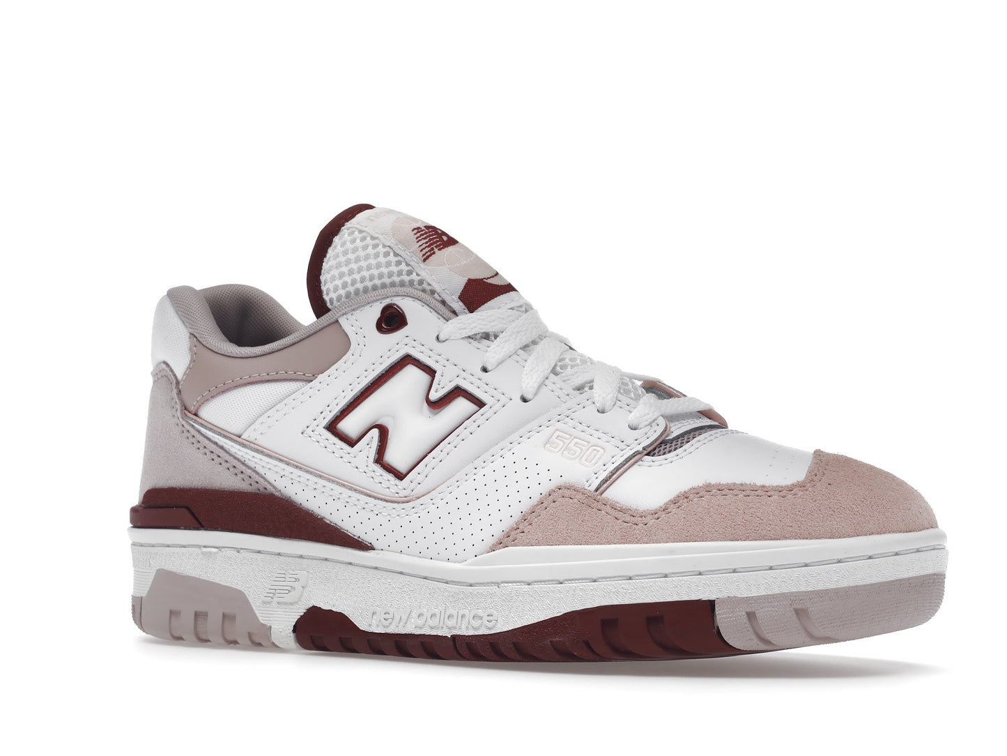 New Balance 550 White Scarlet