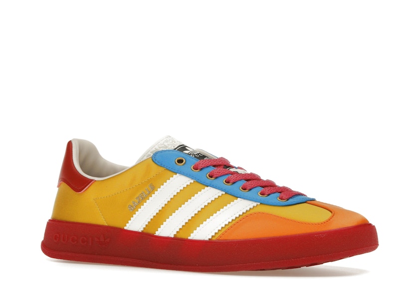 adidas x Gucci Gazelle Yellow White Red