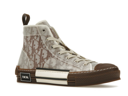 Dior B23 High Top Coffee White Dior Oblique