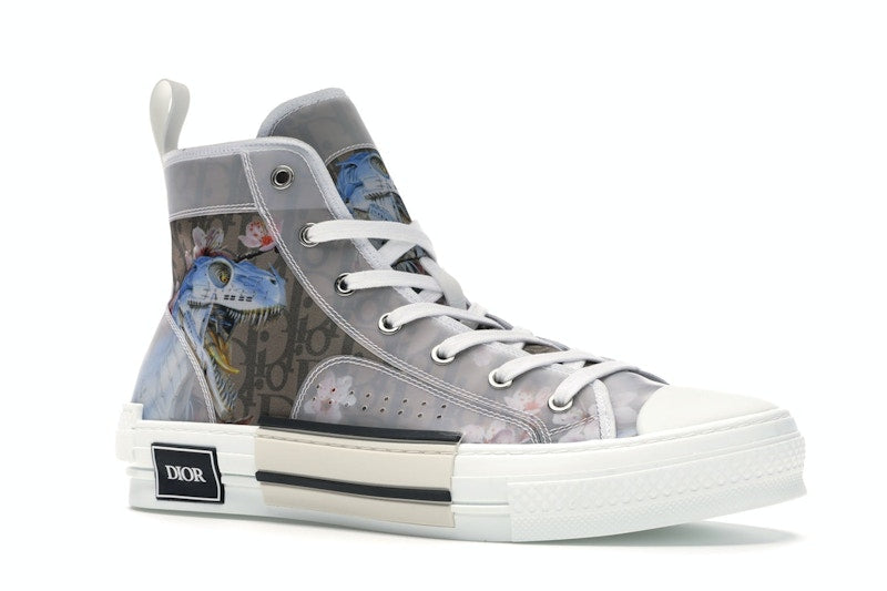 Dior B23 High Canvas Sorayama Dinosaur Brown