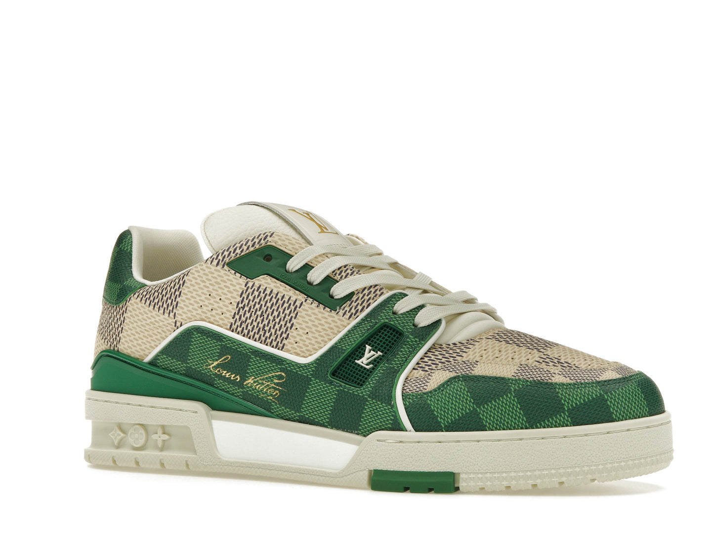 Louis Vuitton LV Trainer Damier White Green 