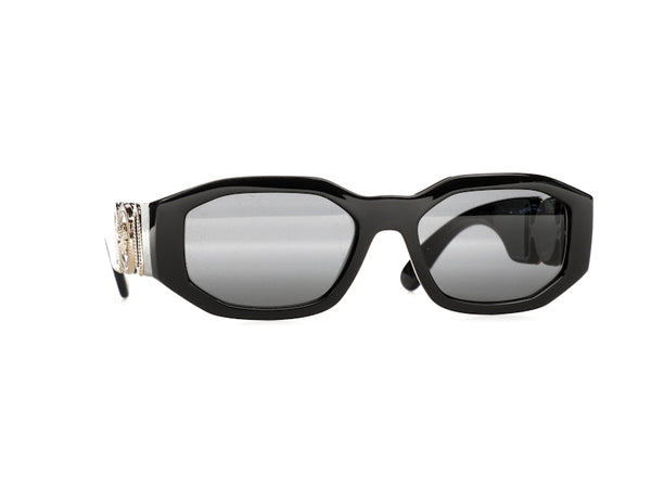 Versace Irregular Biggie Sunglasses Black/Black