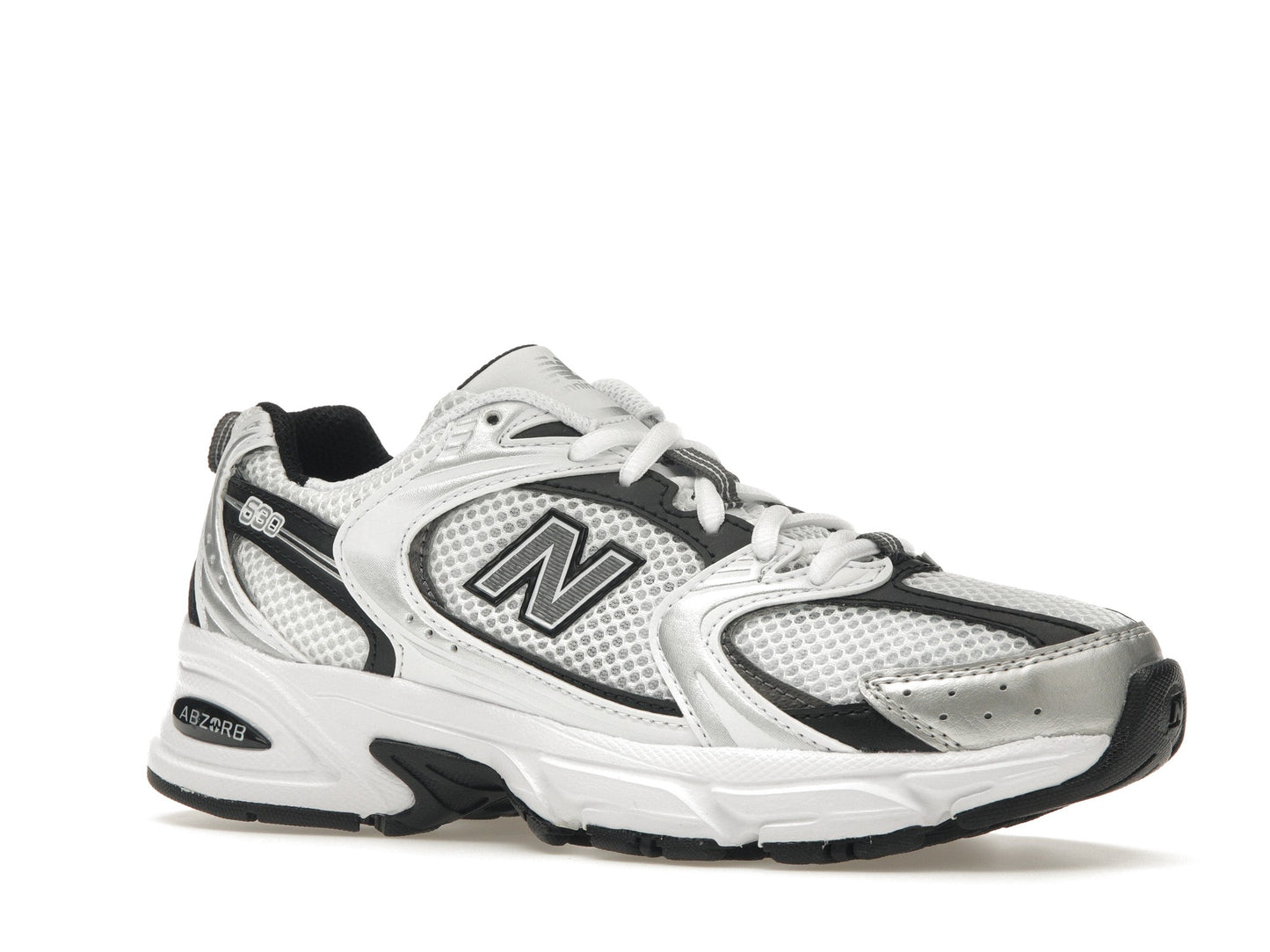 New Balance 530 White Silver Metallic Black