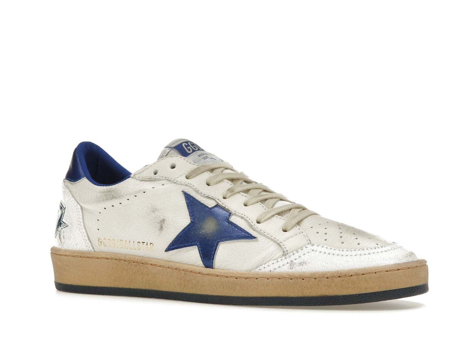 Golden Goose Ball-Star Low White Bluette