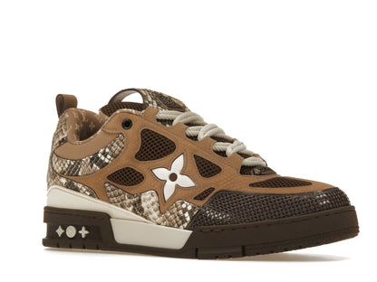 Louis Vuitton Skate Sneaker Brown Snakeskin