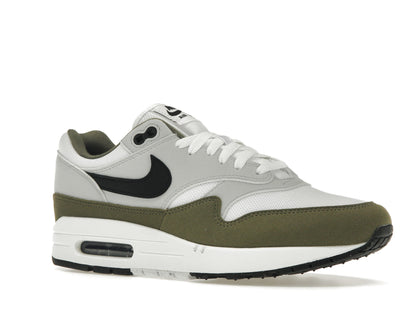 Nike Air Max 1 White Black Medium Olive