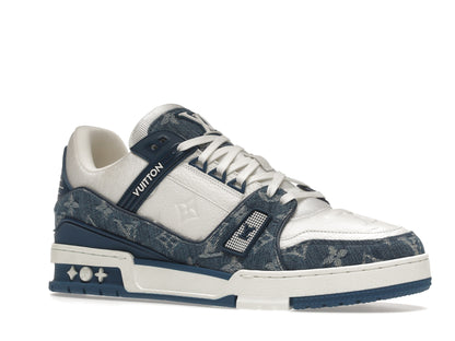 Louis Vuitton LV Trainer Monogram Denim White Blue