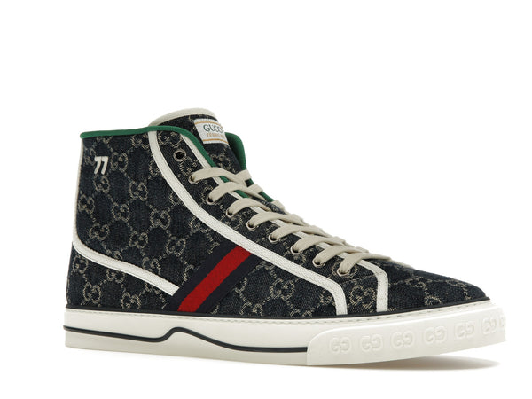Gucci Tennis 1977 High Top Sneaker Blue