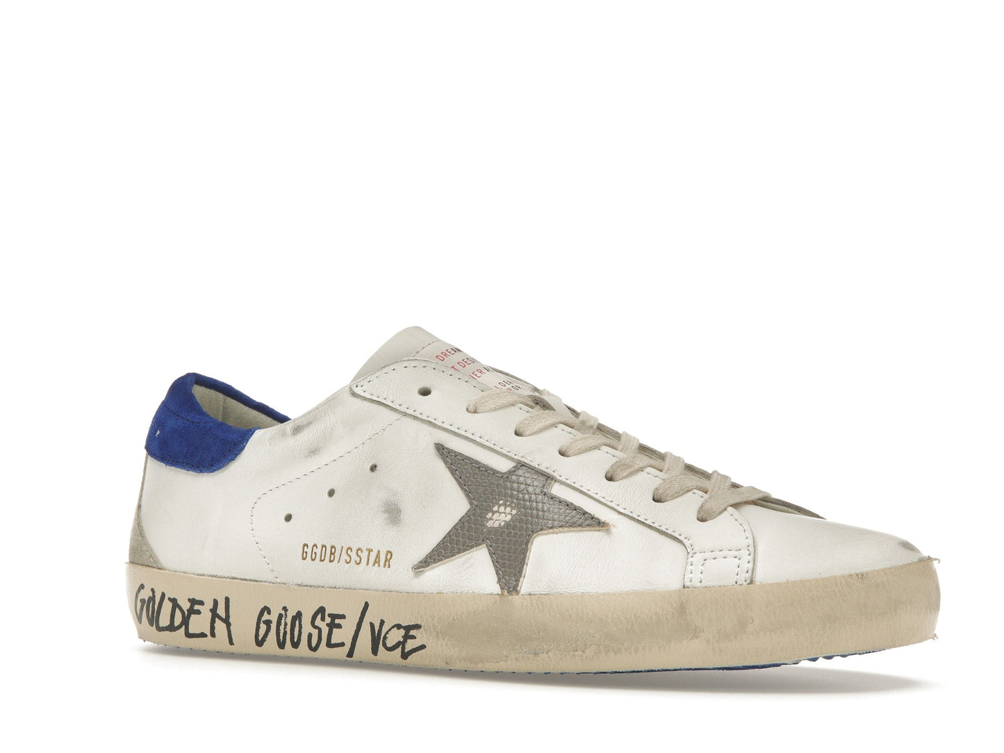 Golden Goose Super-Star White Snake Blue