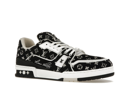 Louis Vuitton Trainer Black Monogram Textile