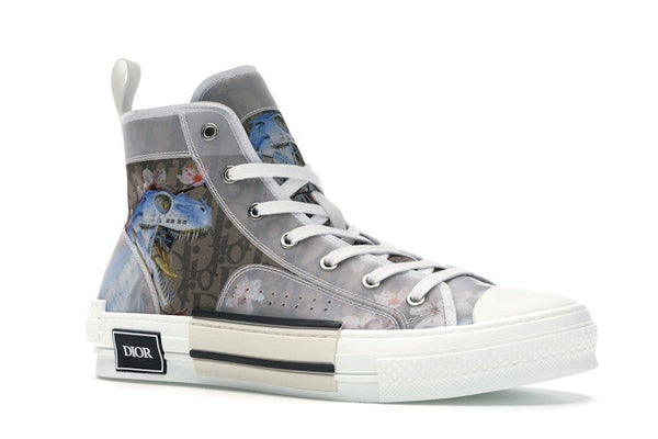 Dior B23 High Canvas Sorayama Dinosaur Brown