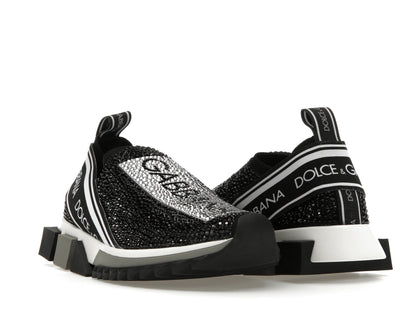 Dolce & Gabbana Sorrento Slip On Black Crystal