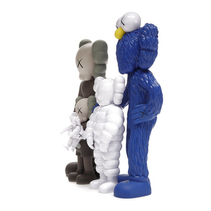 Figurines en vinyle de la famille KAWS Marron/Bleu/Blanc