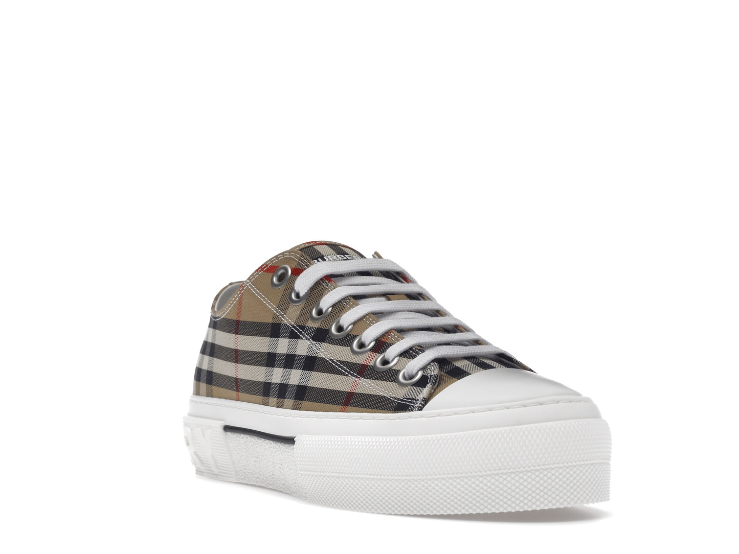 Burberry Vintage Check Cotton Sneakers Archive Beige White