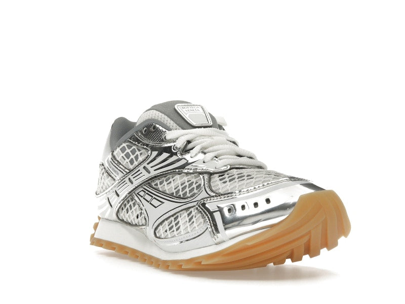 Bottega Veneta Orbit Silver White