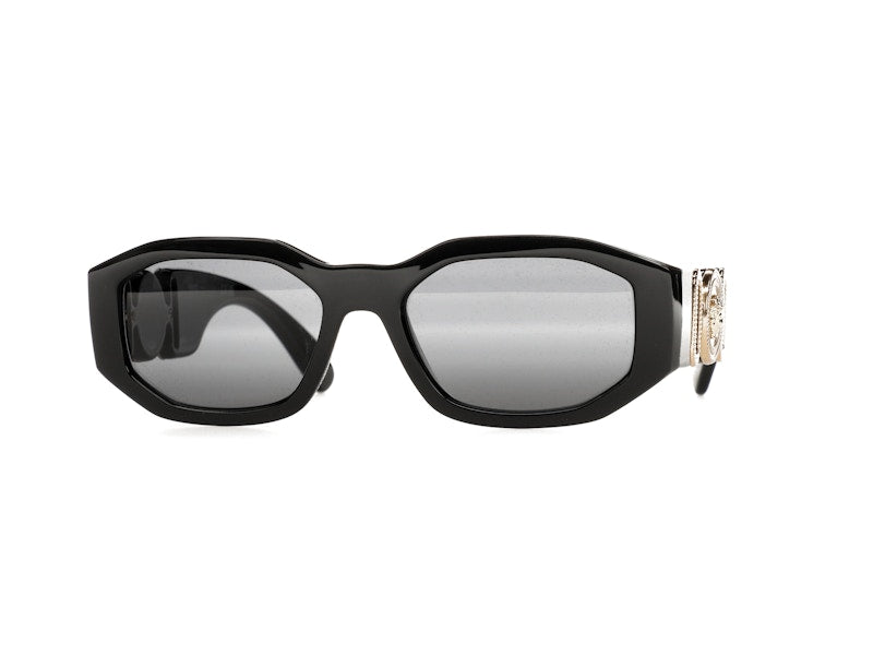 Versace Irregular Biggie Sunglasses Black/Black