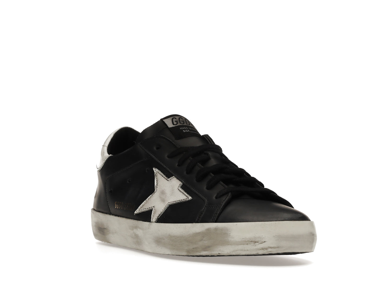 Golden Goose Super-Star Black White Leather