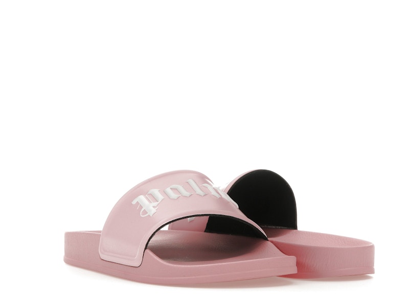Palm Angels Pool Slides Soft Pink White