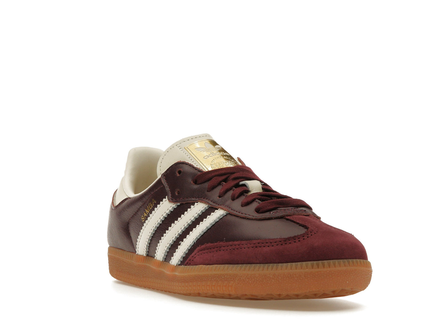 adidas Samba OG Maroon Gold Metallic