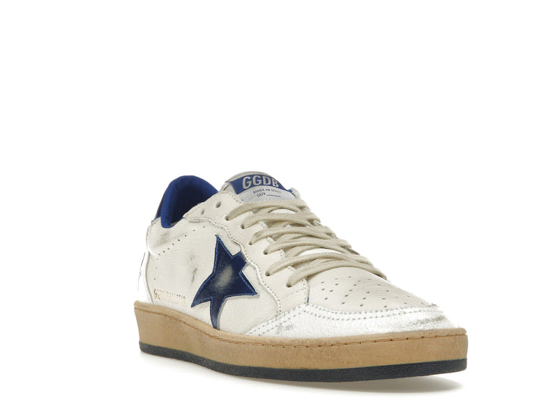 Golden Goose Ball-Star Low White Bluette 