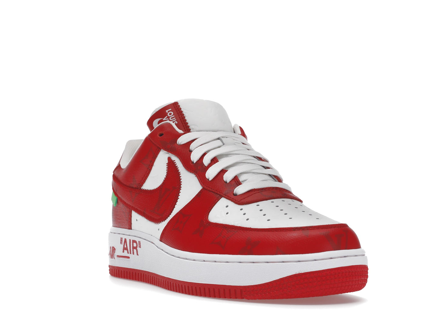 Louis Vuitton Nike Air Force 1 Low Par Virgil Abloh Blanc Rouge