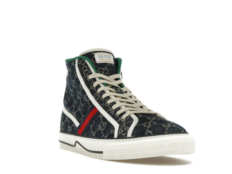 Gucci Tennis 1977 High Top Sneaker Blue