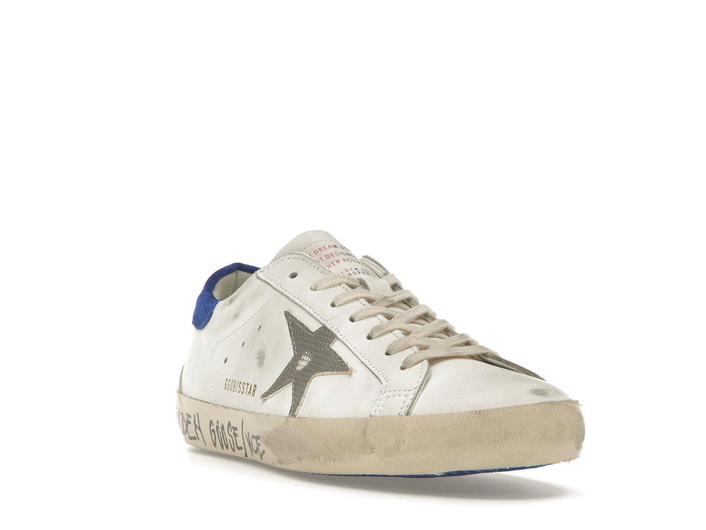 Golden Goose Super-Star White Snake Blue