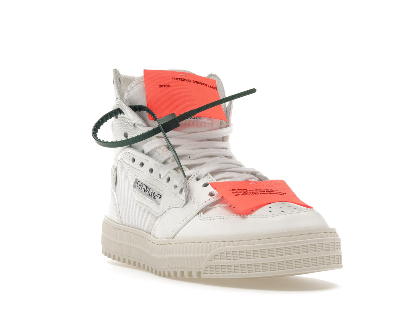 OFF-WHITE Off Court 3.0 Cuir Blanc Blanc Orange 