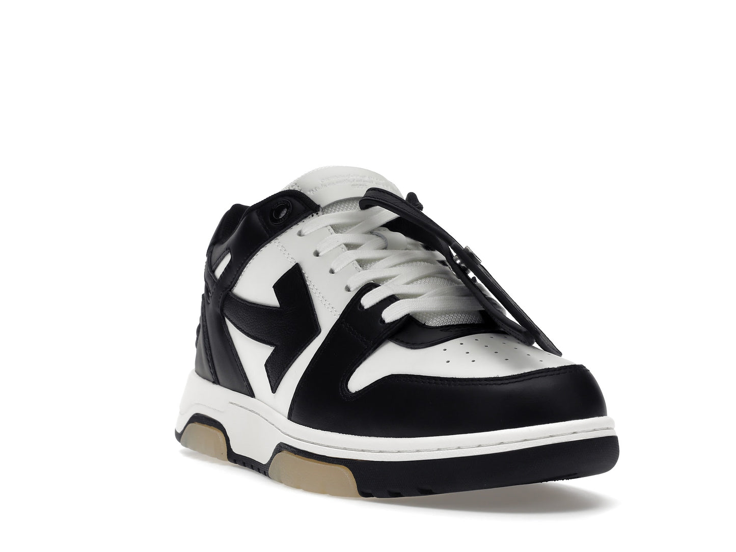 OFF-WHITE Out Of Office OOO Low Tops White Black White