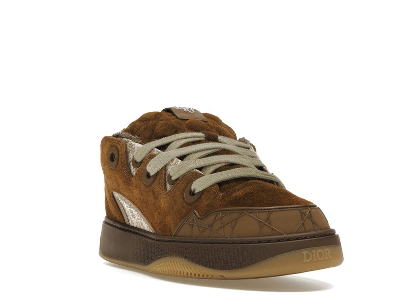 Dior B9S Skater ERL Brown Suede with Brown and Beige Dior Oblique Jacquard