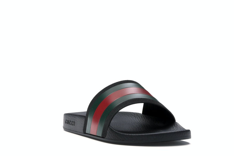 Gucci Rubber Slides Red Green