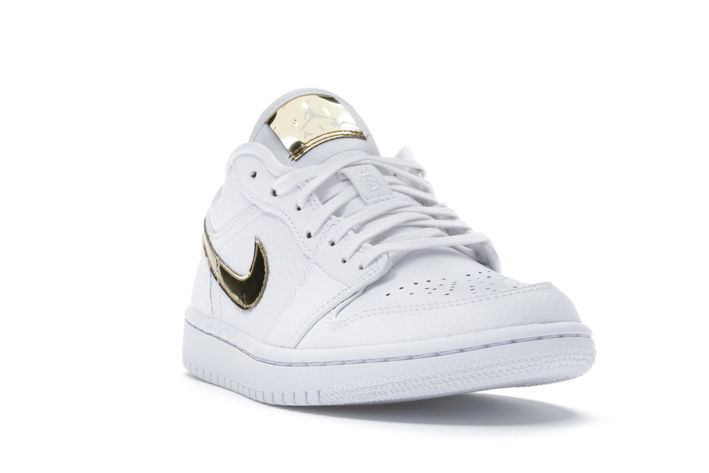 Jordan 1 Low White Metallic Gold