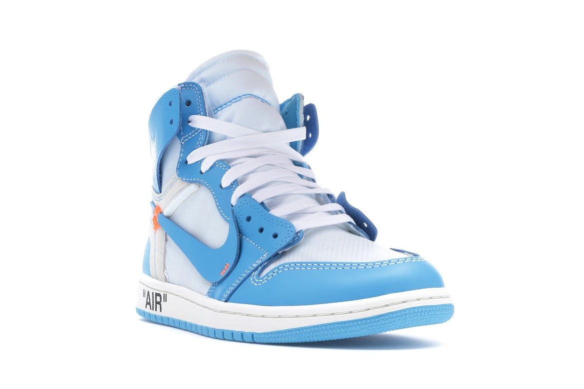 Jordans off white blue deals