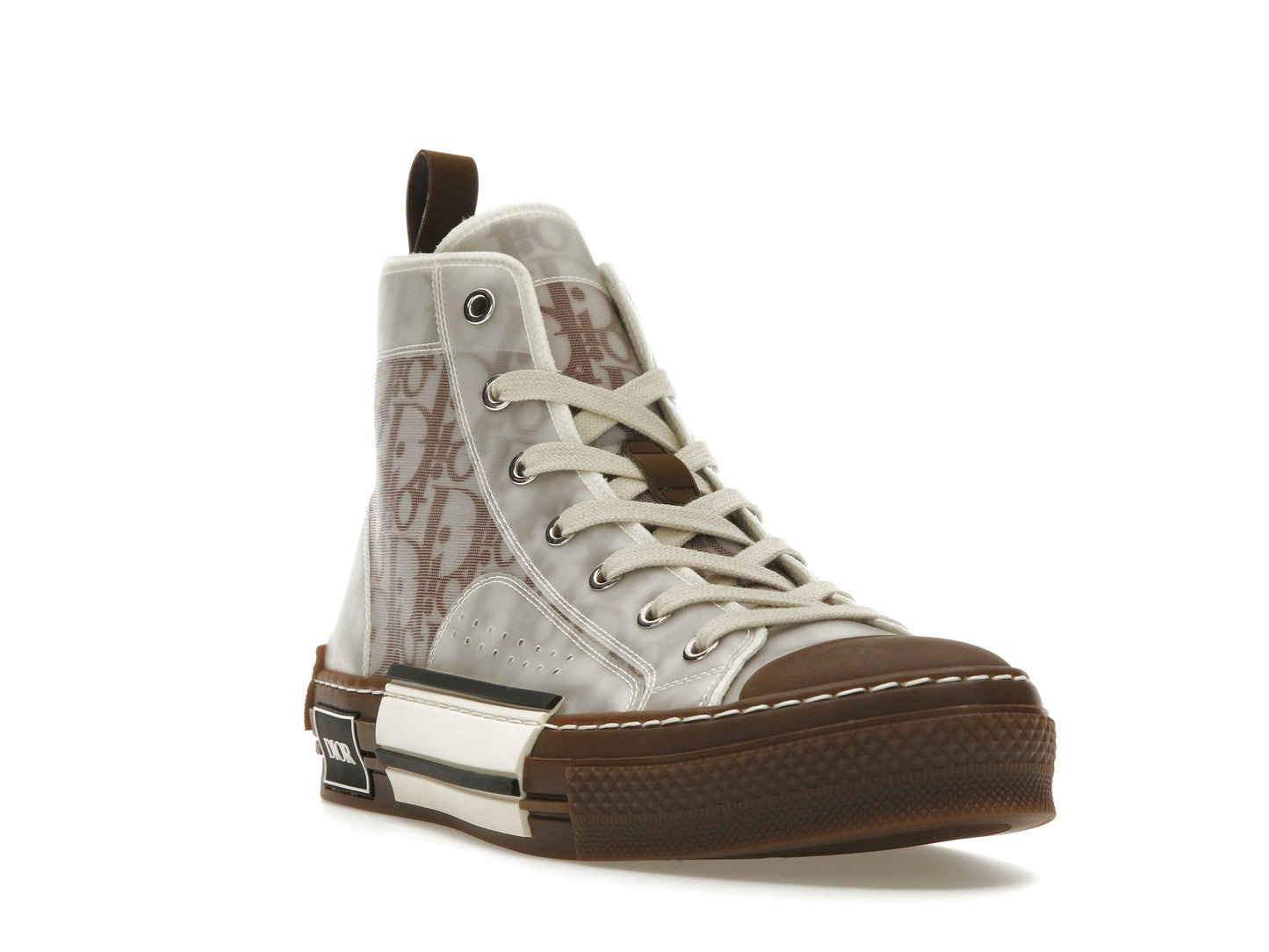 Dior B23 High Top Coffee White Dior Oblique