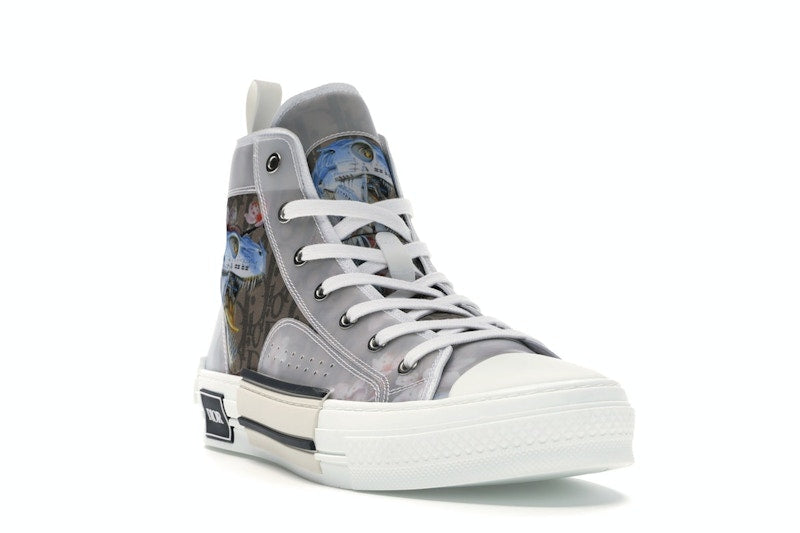 Dior B23 High Canvas Sorayama Dinosaur Brown