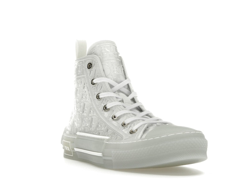 Dior B23 High Top White Raised Oblique