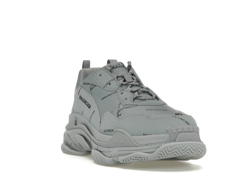 Balenciaga Triple S AllOver Logo Grey Black