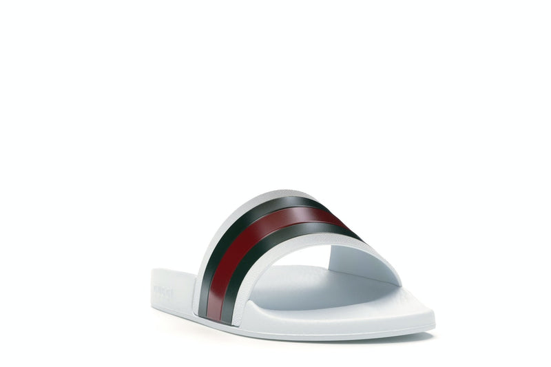 Gucci Pursuit Pool Slides White