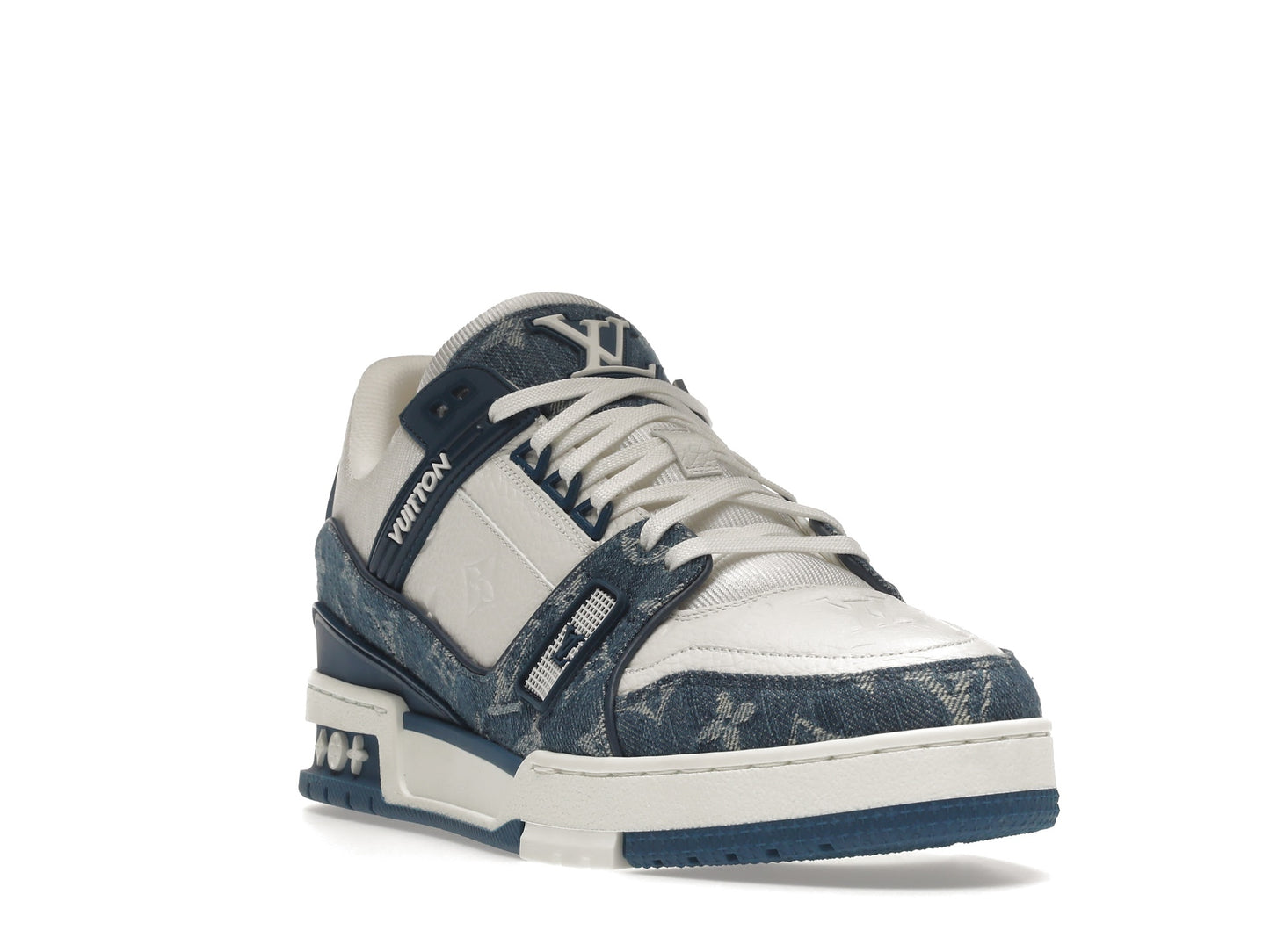 Louis Vuitton LV Trainer Monogram Denim White Blue