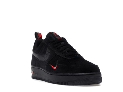 Nike Air Force 1 Low Multi-Swoosh Black Crimson