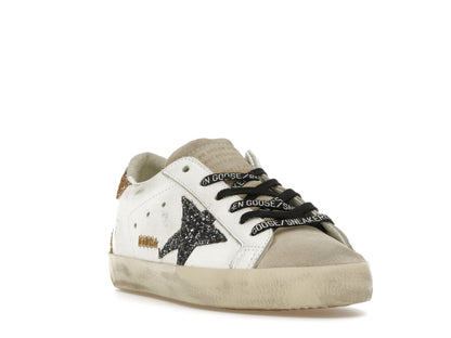 Golden Goose Super-Star White Silver Gold Glitter (Women's)