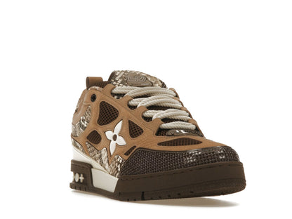 Louis Vuitton Skate Sneaker Brown Snakeskin