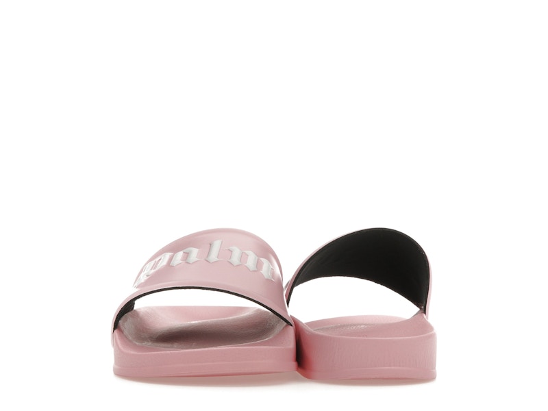 Palm Angels Pool Slides Soft Pink White