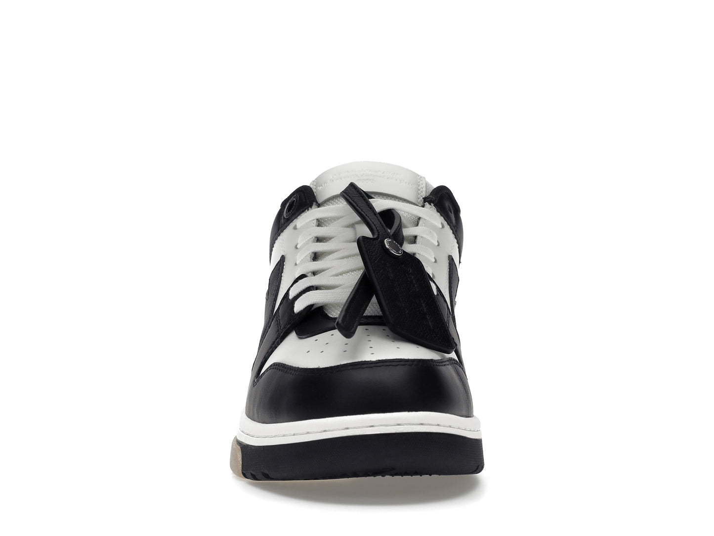 OFF-WHITE Out Of Office OOO Low Tops White Black White