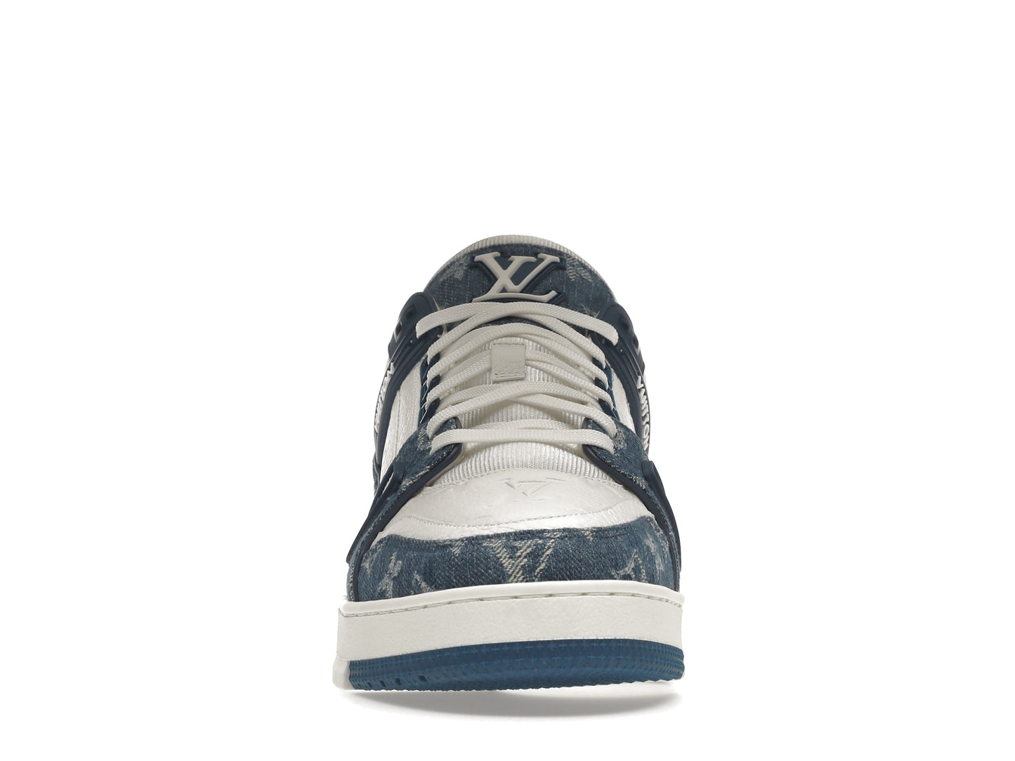 Louis Vuitton LV Trainer Monogram Denim White Blue