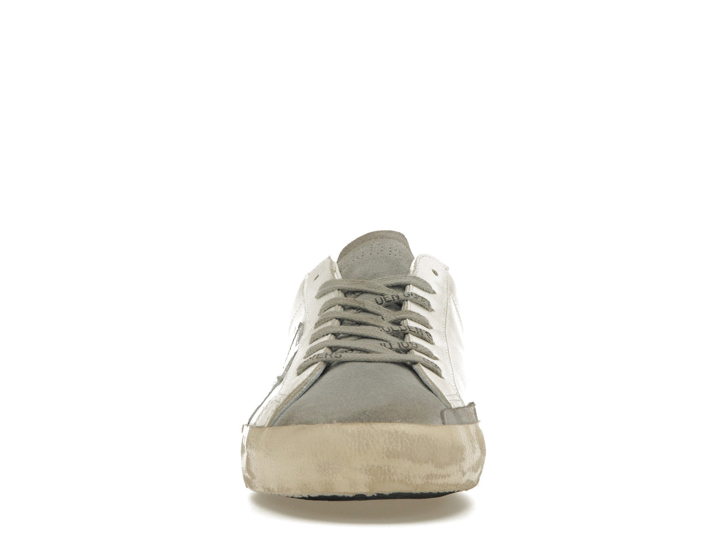 Golden Goose Super-Star Blanc Argent Vert