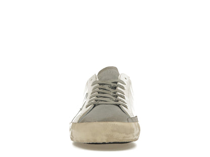 Golden Goose Super-Star White Silver Green